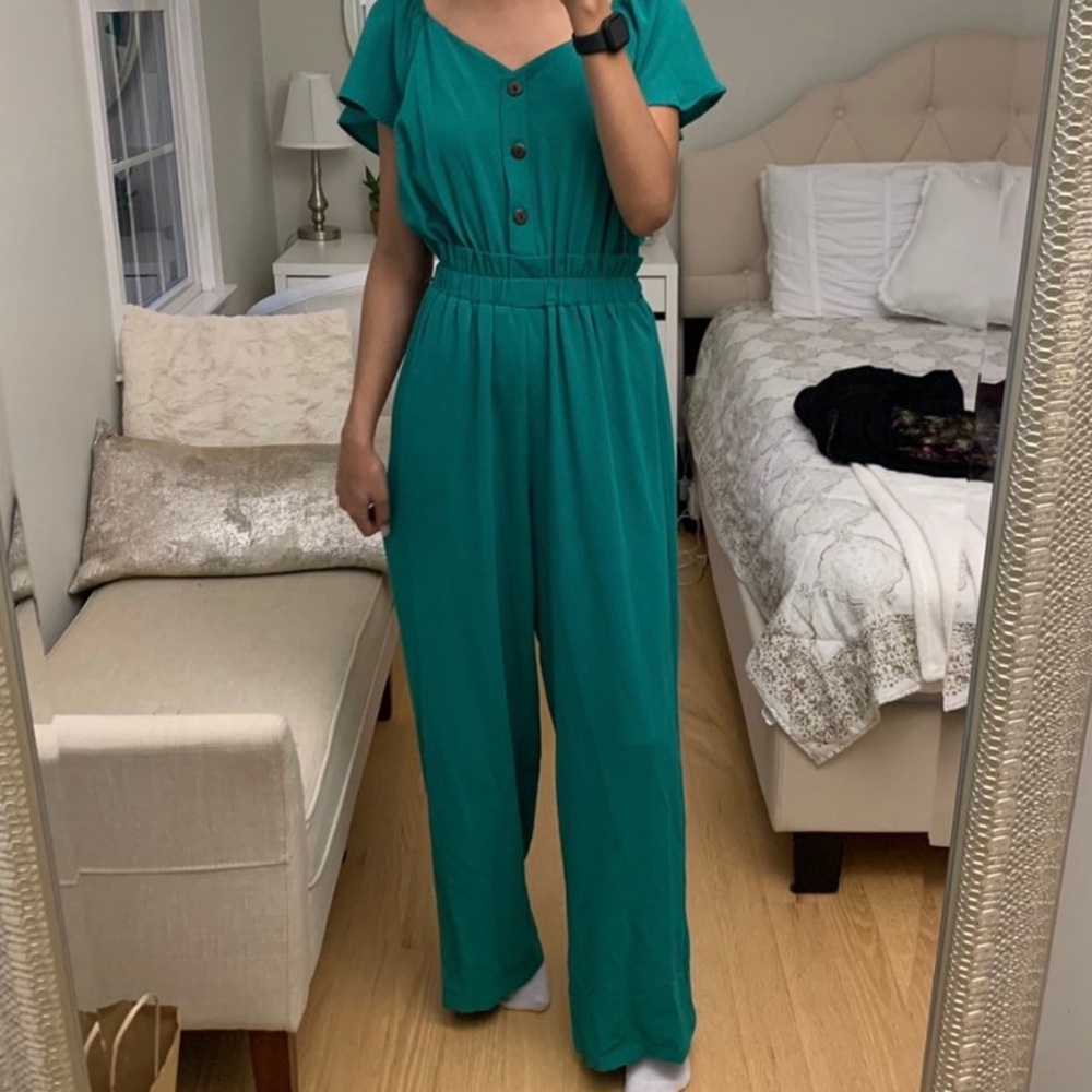 Monteau green jumpsuit